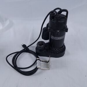Everbilt 1/2 HP Aluminum Submersible Sump Pump Tether Switch - Tested